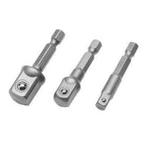 Set of 3 impact adapters for boxes ("WORKPRO (1/4" 3/8" 1/2